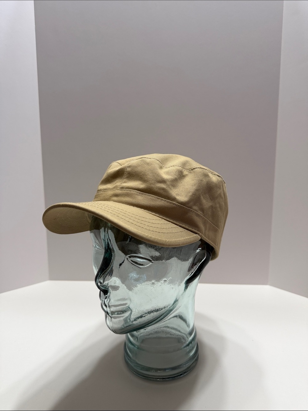 Beige Canvas Baseball Cap Size XL